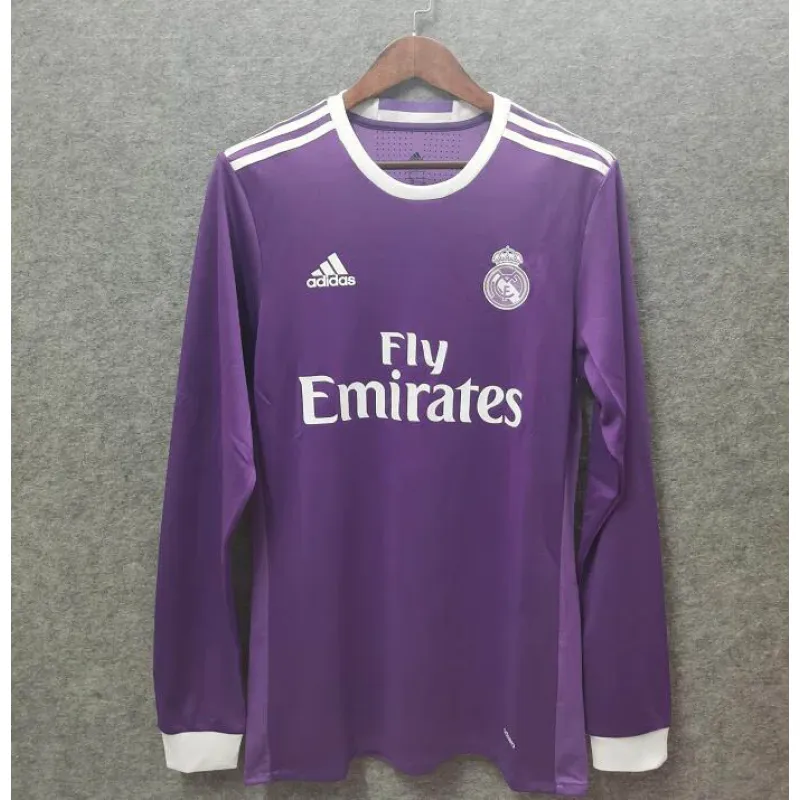 2016/2017 Retro Long Sleeve Real Madrid Away