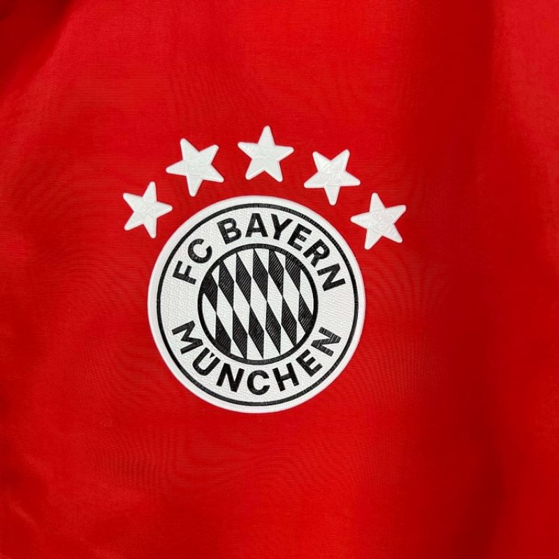 2023-2024 Bayern Munich Reversible Windbreaker Red-whiteSoccer Jersey 1:1 Thai Quality