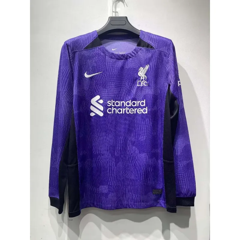 2023/2024 Long Sleeve Liverpool Third Away Football Shirt 1:1 Thai Quality