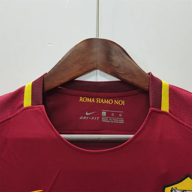 2017/18 Roma Retro Home Football Jersey