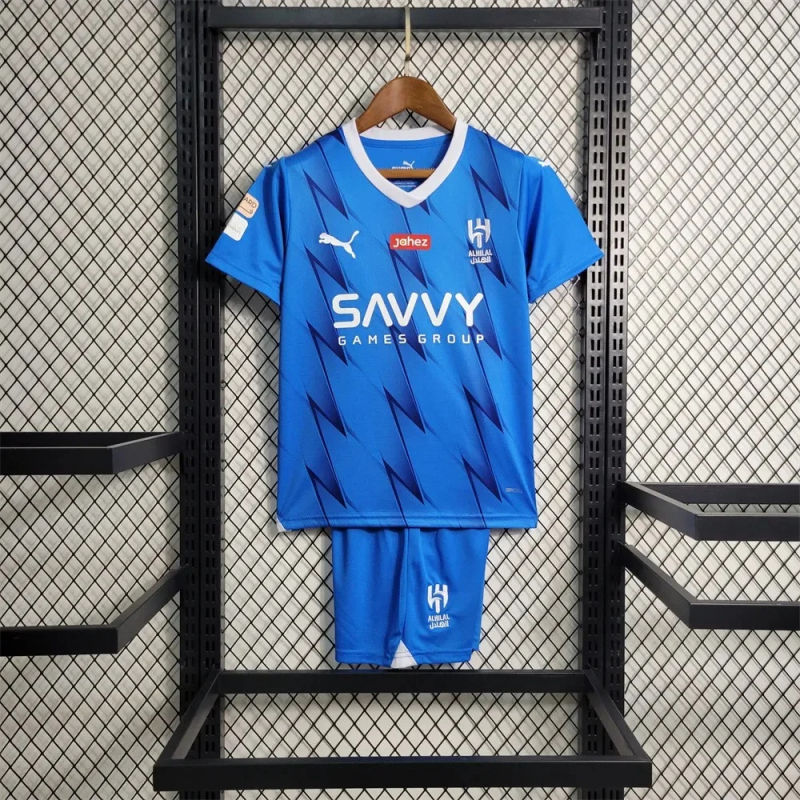 2023/2024 Al-Hilal SFC Home Football Shirt Kids Size