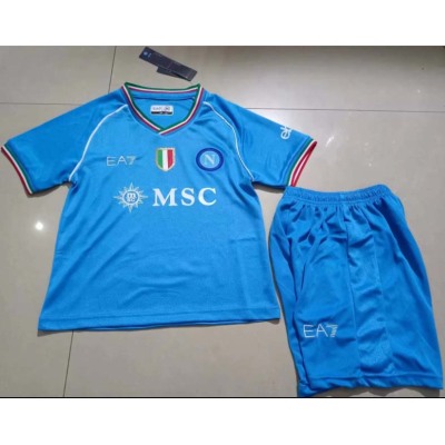 2023/2024 Napoli Home Soccer Jersey 1:1 Thai Quality Kids Size