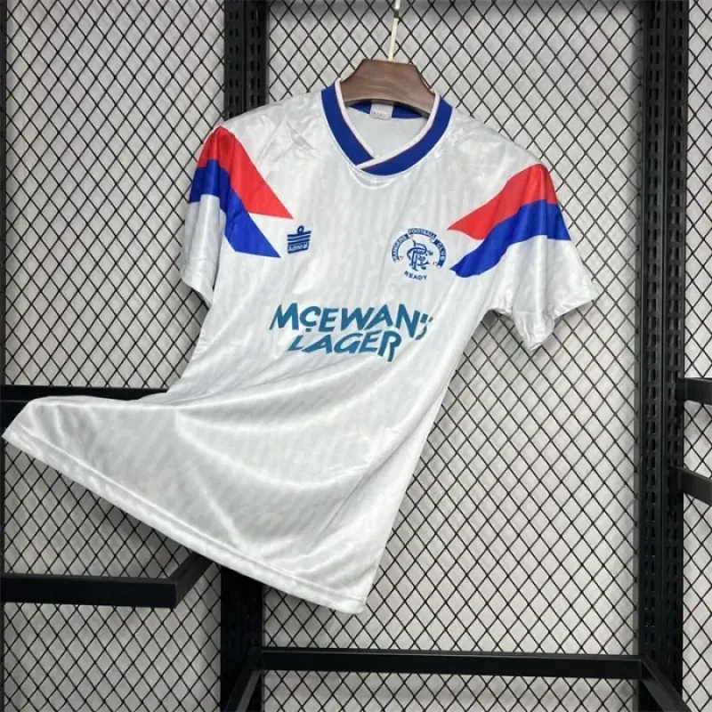 Retro Rangers Away Kit 1990 1992 Football Jersey