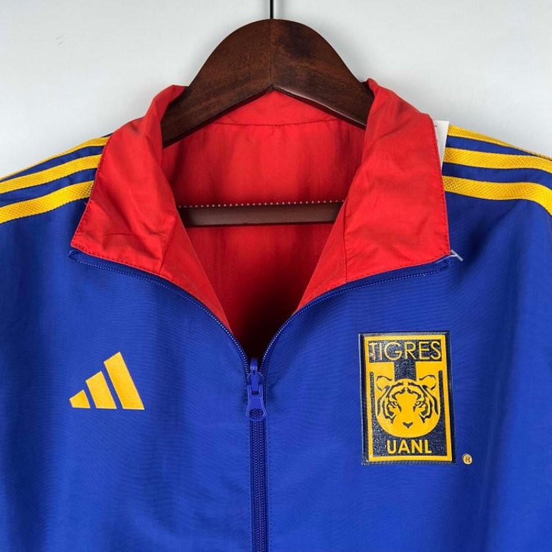 2023/2024 Tigres Reversible WindbreakerBlue-redSoccer Jersey 1:1 Thai Quality