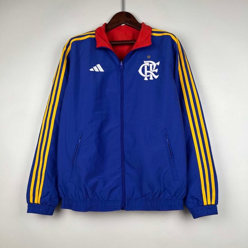 2023-2024 Flamengo CasuaI Reversible WindbreakerBlue-redSoccer Jersey 1:1 Thai Quality