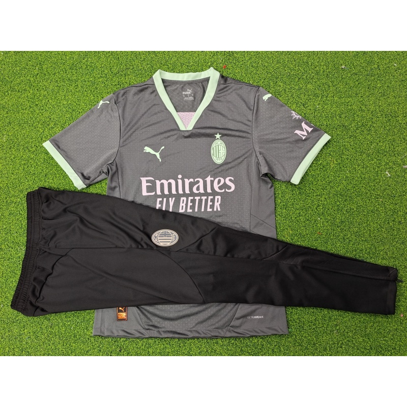 Adult Set 2024-2025 AC Milan Second Away Tracksuit 1:1 Thai Quality Set