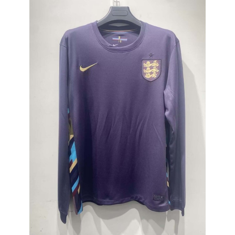 2024 Long Sleeve England Away Football Shirt 1:1 Thai Quality