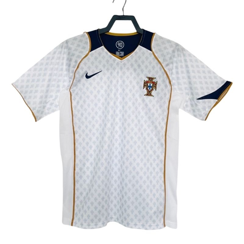 2004 Remake Retro Portugal Home Football Shirt -White