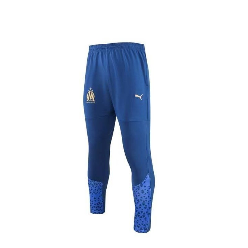 2023 Olympique de Marseille Half-Pull Training Suit Royal blue Football Jersey Set