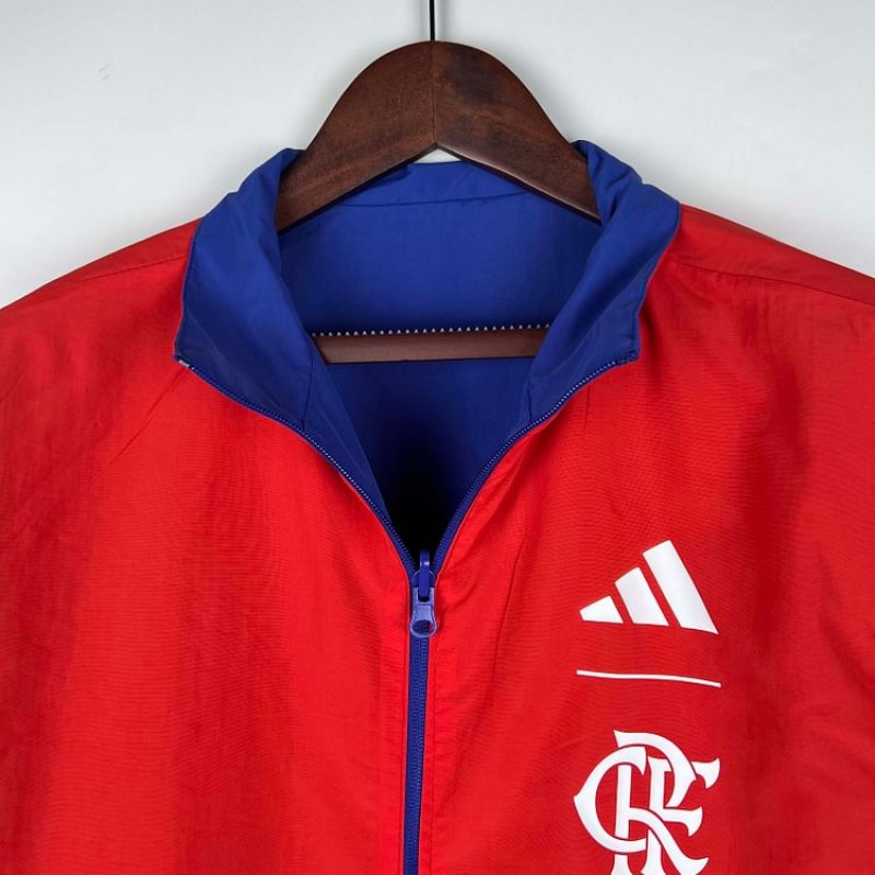 2023-2024 Flamengo CasuaI Reversible WindbreakerBlue-redSoccer Jersey 1:1 Thai Quality