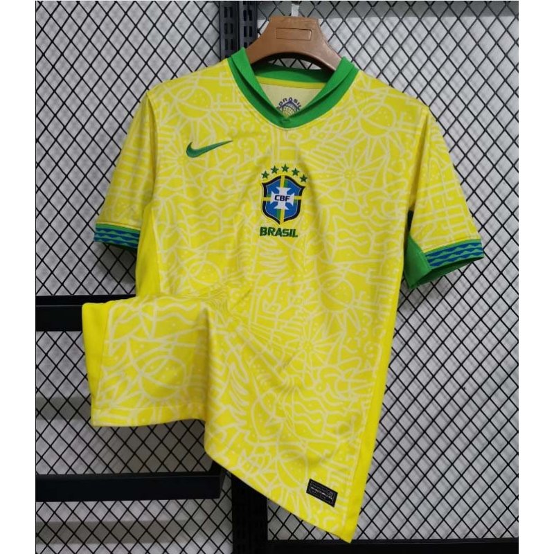 2024 Brazil Home Football Shirt 1:1 Thai Quality