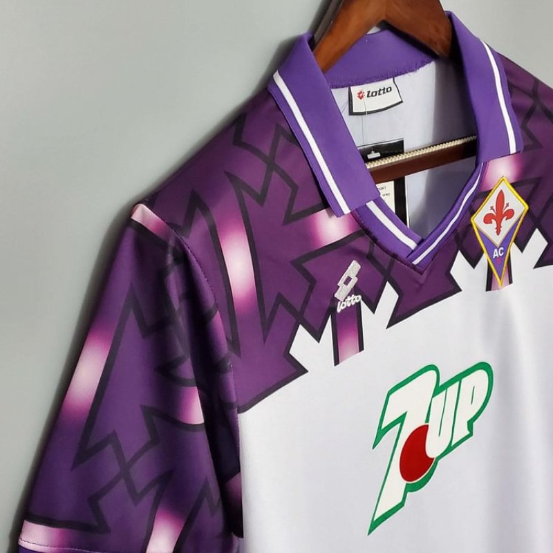 1992/1993 Retro Fiorentina Away Soccer Jersey 1:1 Thai Quality