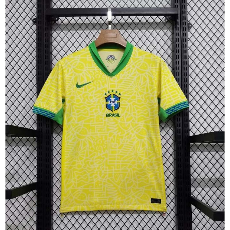 2024 Brazil Home Football Shirt 1:1 Thai Quality