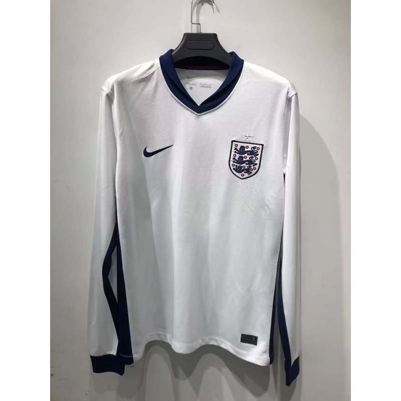 2024 Long Sleeve England Home Football Shirt 1:1 Thai Quality