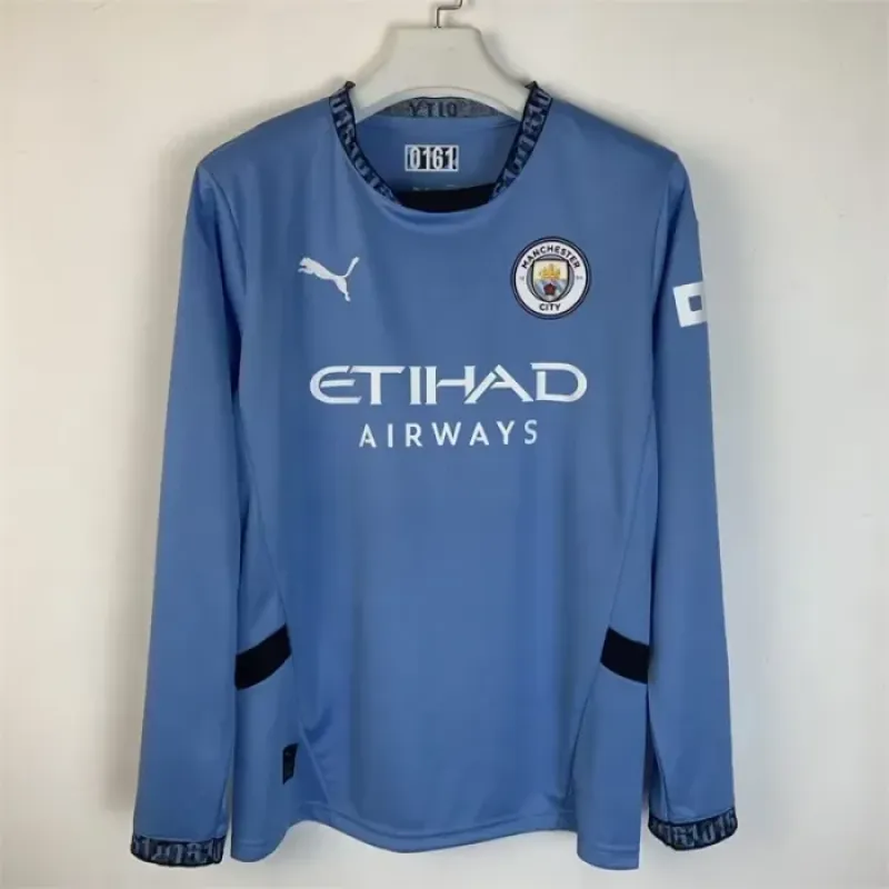 Manchester City Home Kit 24/25 Football Jersey Long Sleeves